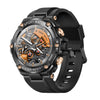 Bearscome Military Grade Bluetooth Call Message Heart Rate Blood Pressure Blood Oxygen Music Multi-sport Smartwatch - Black