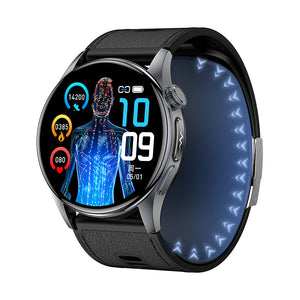 Bearscome Max 6 High-end Flagship Air Pump Blood Pressure ECG Blood Sugar Blood Oxygen Monitoring SmartWatch