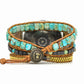 Imperial Stone Bead Hand-Woven Watch With Bohemian Style