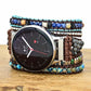 Imperial Stone Bead Hand-Woven Watch With Bohemian Style