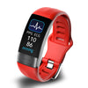 BEARSCOME P11 ECG Blood Oxygen Monitoring Smart Bracelet - Red silicone