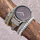 Imperial Stone Bead Hand-Woven Watch With Bohemian Style