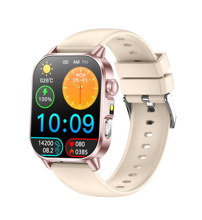 Bearscome P07 AI Analysis ECG Blood glucose Blood Oxygen monitoring Flashlight SOS Smartwatch